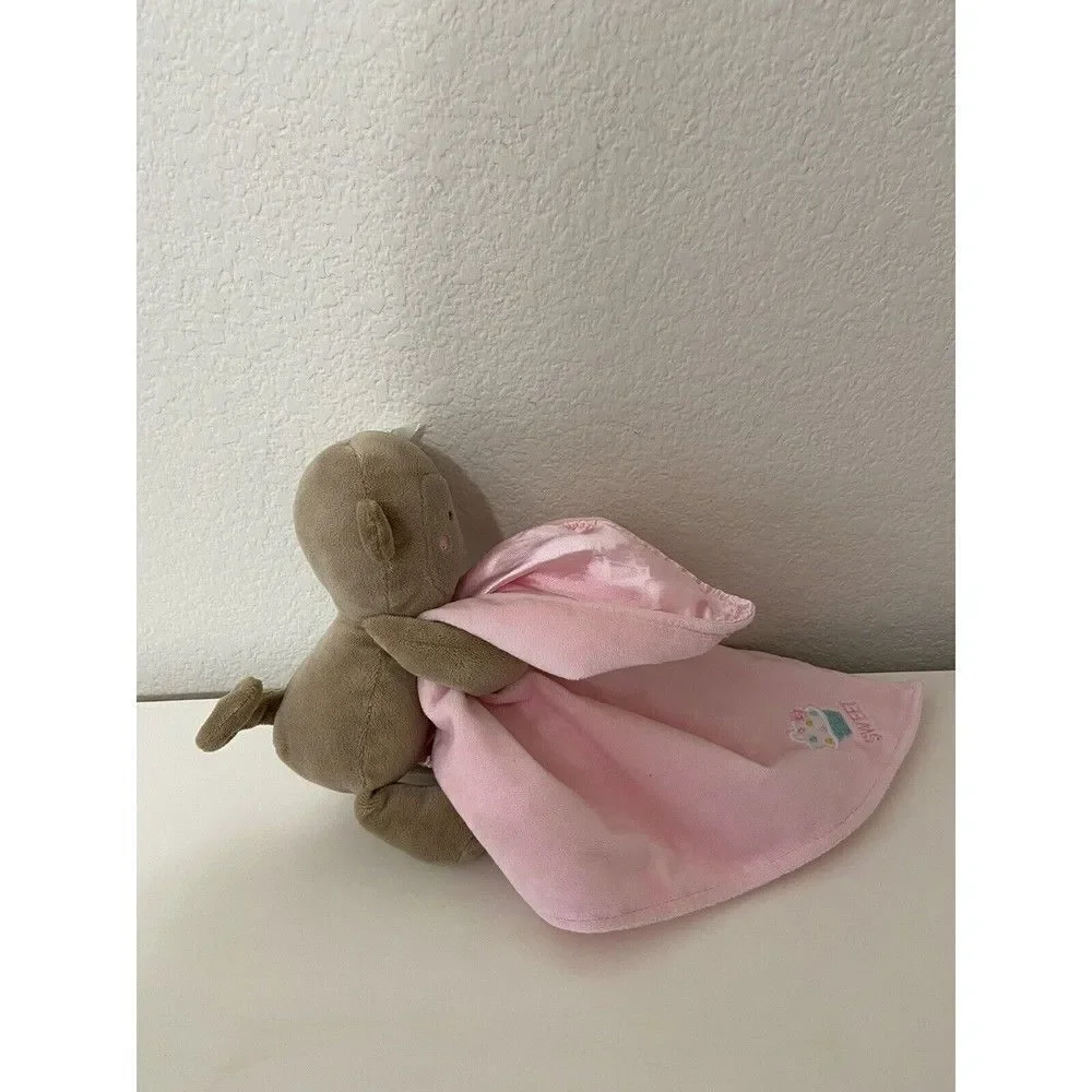 Carter's Child of Mine Monkey Pink Lovey Rattle Security Blanket Sweet Cupcake